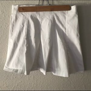 white zara skirt